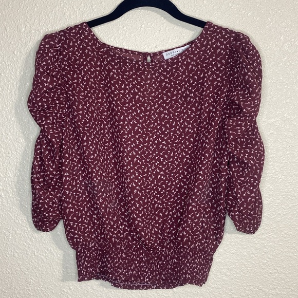 Paper Crane Burgundy Cropped Top NWT Size M - Picture 8 of 13